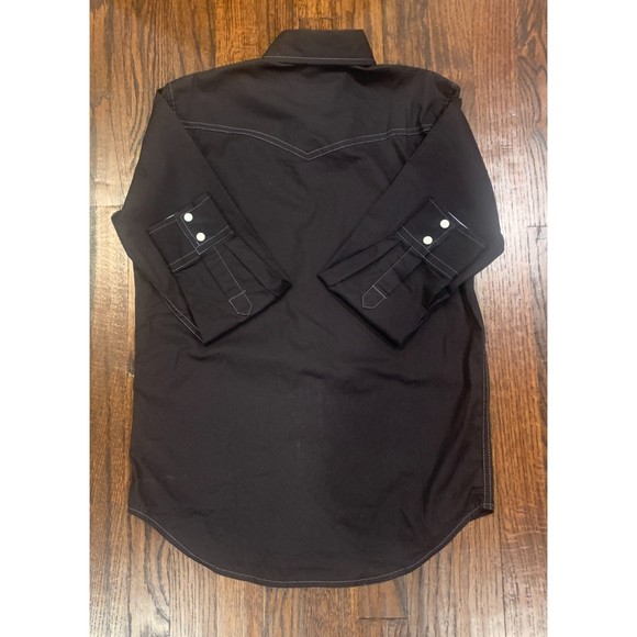 Black Button Down Kids Shirt - Picture 4 of 4